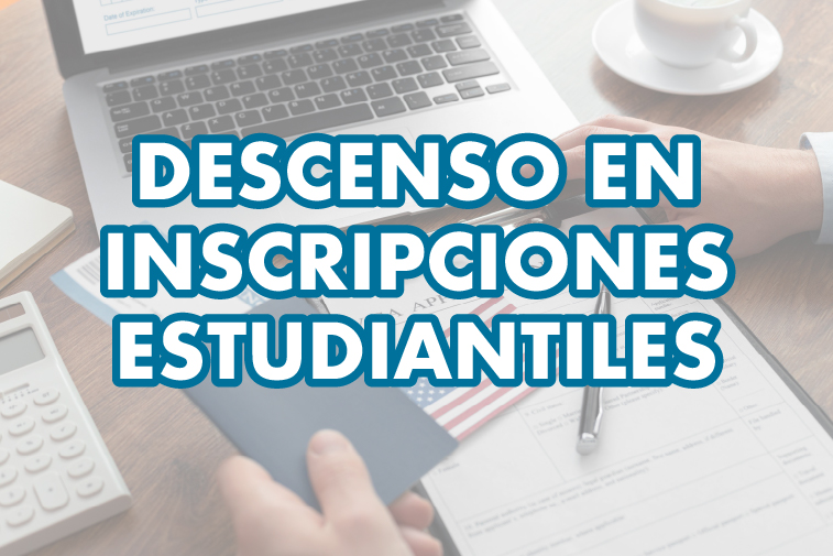 DESCENSO EN INSCRIPCIONES ESTUDIANTILES